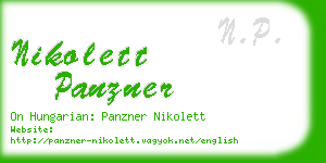nikolett panzner business card
